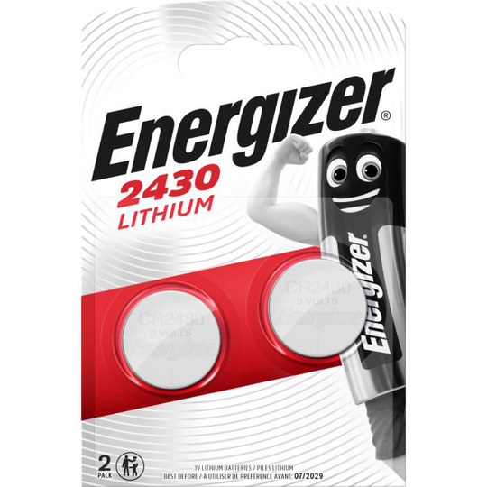 Energizer Lithium Nappiparisto CR2430, 3 V, 2 kpl