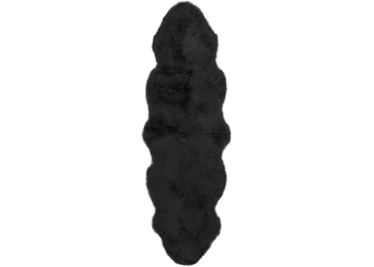 Aito lampaantalja Merino black Duo ±60x180 cm
