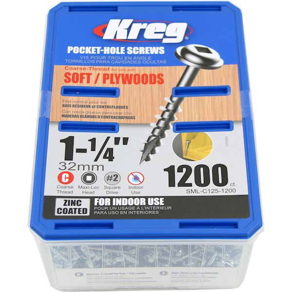 Kreg SML-C125-1200 Ruuvi 32 mm 1200 kpl:n pakkaus