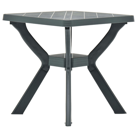 vidaXL Bistropöytä vihreä 70x70x72 cm muovi