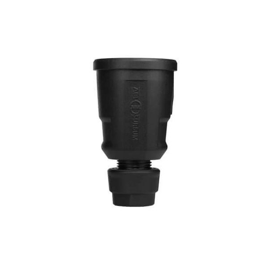 ABL Schuka Ultra Home Jatkopistorasia musta, IP44, 16A, kosketussuojaus, kansi