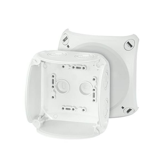 Hensel KF 0400 G Kytkentärasia harmaa, IP66, lasikuitu, ilman liitintä 104x104x70 mm