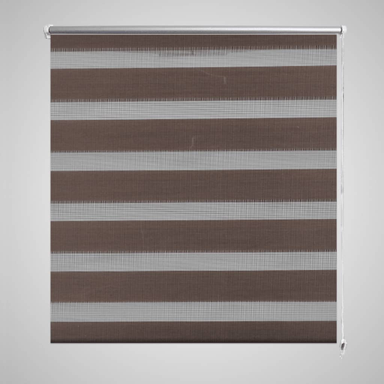 vidaXL Zebra rullakaihdin 50 x 100 cm kahvinruskea