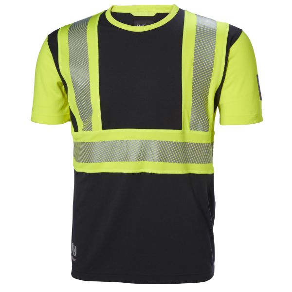 Helly Hansen Workwear ICU T-paita huomioväri, musta/keltainen Koko S