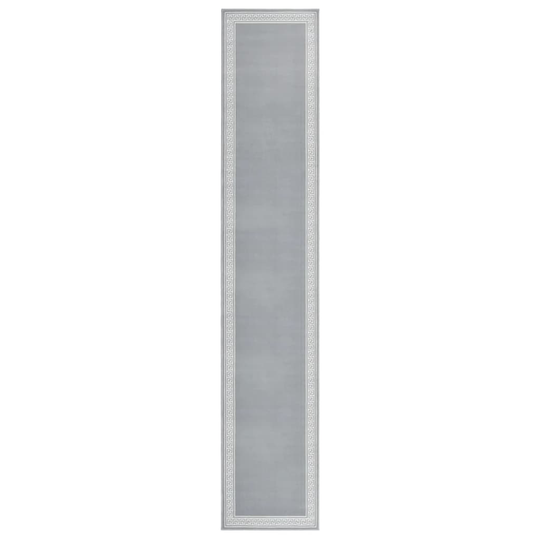 vidaXL Käytävämatto BCF harmaa kuviolla 80x450 cm
