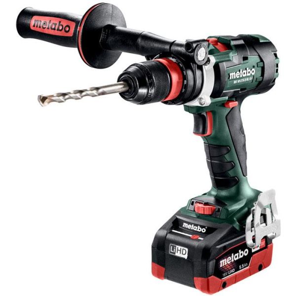 Metabo BS 18 LTX-3 BL Q I Porakone-ruuvinväännin sis. 5,5 Ah:n akut ja laturin