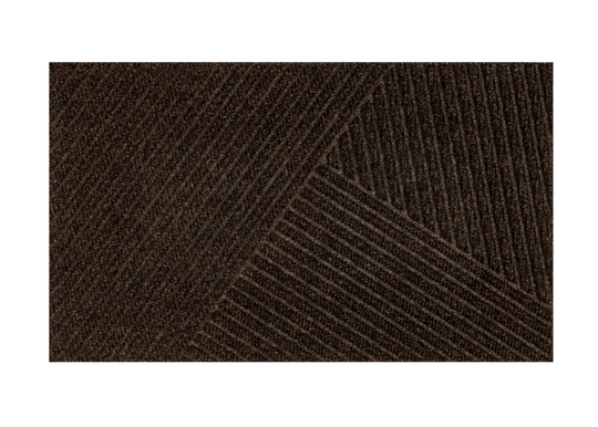 Ovimatto Dune Stripes dark brown 45x75 cm