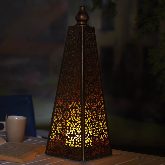 Luxform Lighting Luxform Valaisin LED paristovalo Pyramid 45 cm kupari
