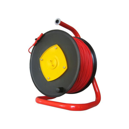 Elma 5706445320783 Koejohto kaapelikelalla, punainen 100 m 2,5 mm2