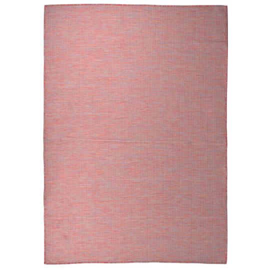 vidaXL Ulkomatto Flatweave 140x200 cm punainen