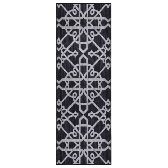 vidaXL Käytävämatto musta 80x250 cm