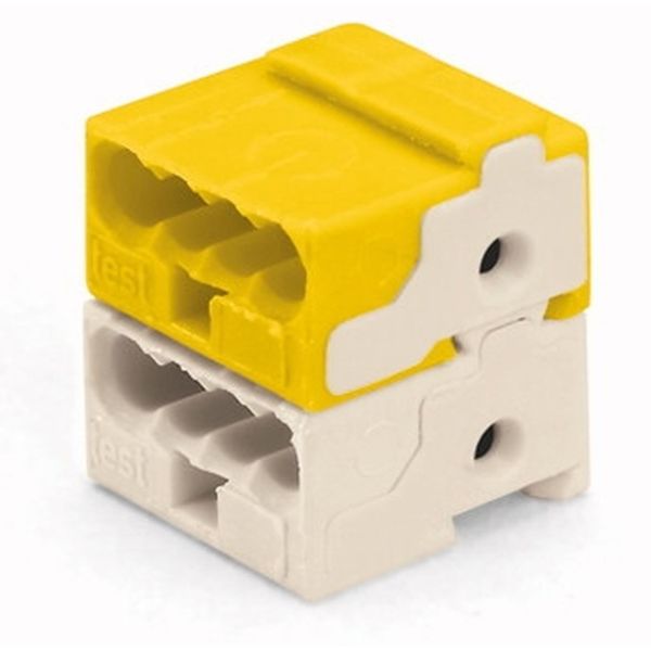 Wago 243-212 Kiristin 14 x 10 x 10 mm, 50 kpl/pakkaus Harmaa/keltainen