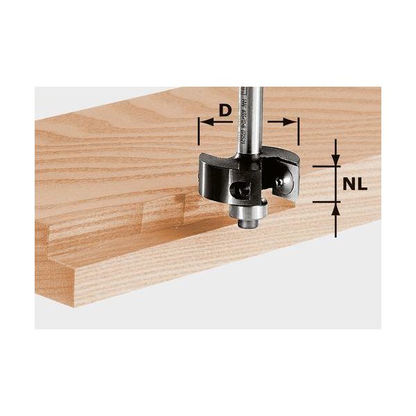 Festool HW S8 D38/12 Jyrsintä HW-varsi 8 mm
