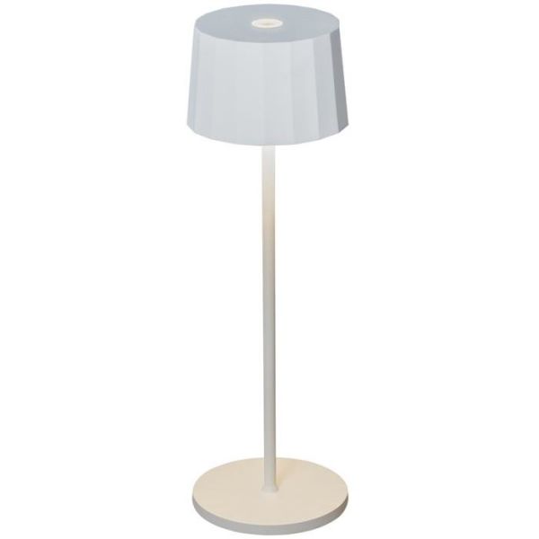 Konstsmide Positano Pöytävalaisin USB, 2,2W Valkoinen