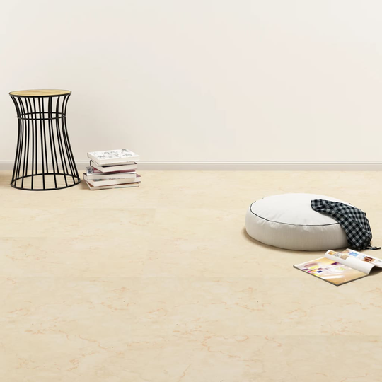 vidaXL Itsekiinnittyvä PVC Lattialankku 5,11 m² beige