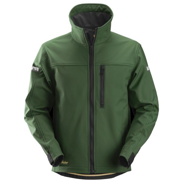 Snickers 1200 AllroundWork Softshelltakki metsänvihreä XS