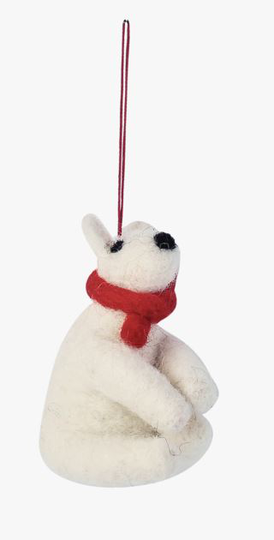Polar bear joulukuusenkoriste moniväri/punainen