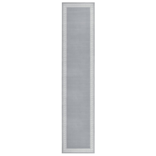 vidaXL Käytävämatto BCF harmaa kuviolla 100x500 cm