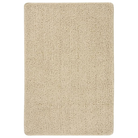 vidaXL Pörrömatto kerma 140x200 cm liukumaton