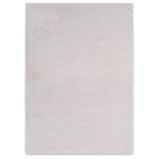 vidaXL Matto 120x160 cm jäniksen tekonahka harmaa