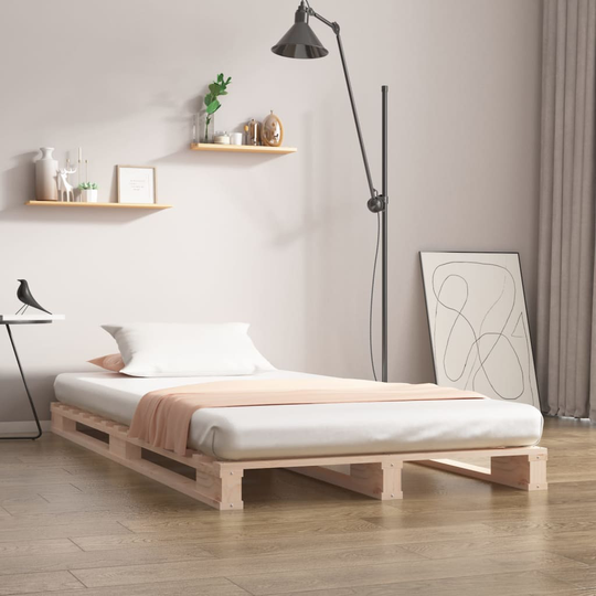 vidaXL Sängynrunko 100x200 cm täysi mänty