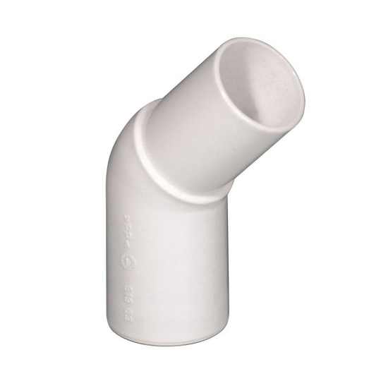 Purus 2910423 Taivutettu putki 45°, pistoliitin / sileä pää 32 mm