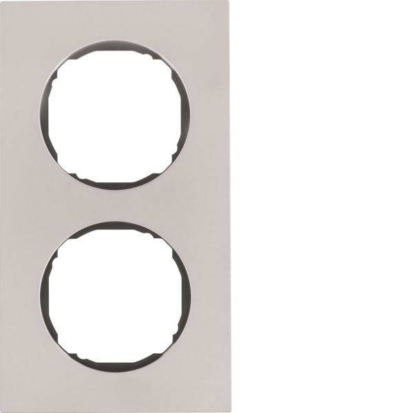 Hager 10122614 Peitekehys Berker R.8 -rasialle, ruostumaton 2-paikkainen