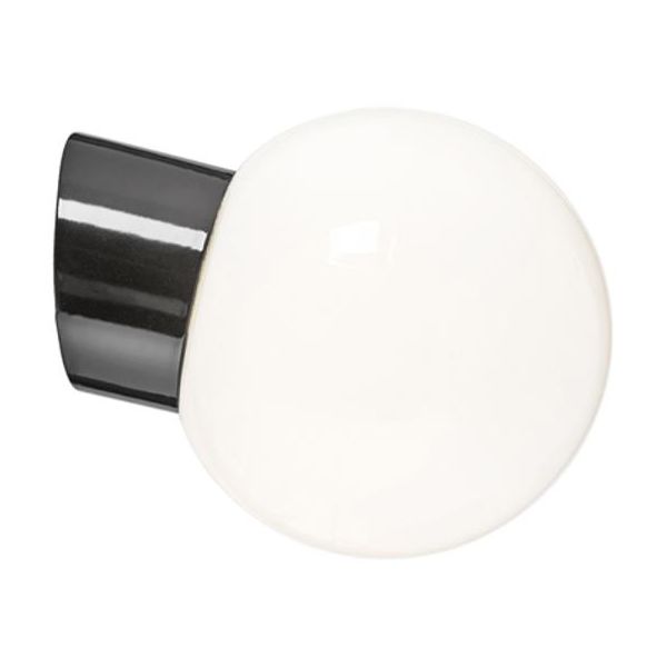 Ifö Electric 6045-840-16 Seinävalaisin kiiltävä, viisto, IP54, LED Musta