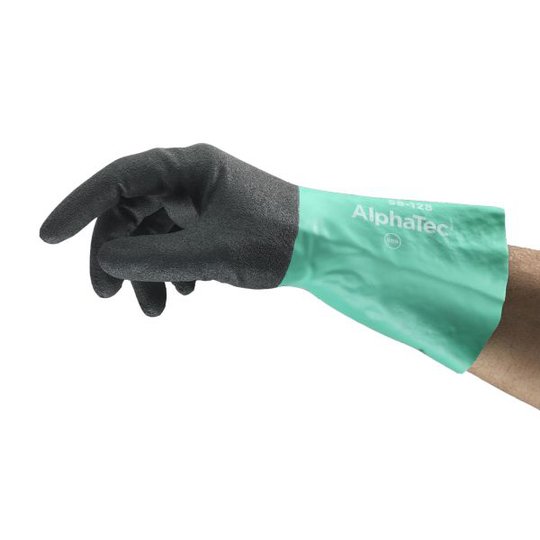 Ansell AlphaTec 58-128 Kemikaalisuojakäsine nitriili, nukattu 7