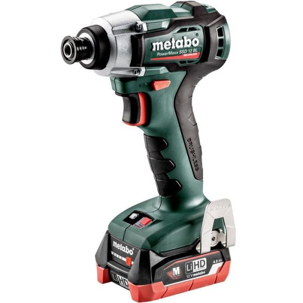 Metabo PowerMaxx SSD 12 BL Iskevä ruuvinväännin 2 x 4,0 Ah:n akku ja laturi