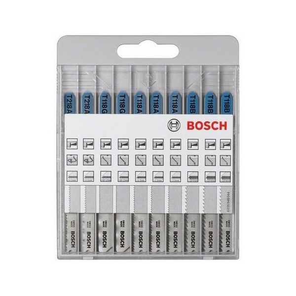 Bosch 2607010631 Basic for Metal Pistosahanteräsarja 10 osaa