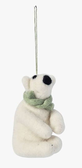 Polar bear joulukuusenkoriste moniväri/vihreä