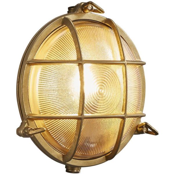 Nordlux POLPERRO 49021035 Seinävalaisin E27, IP64 Messinki