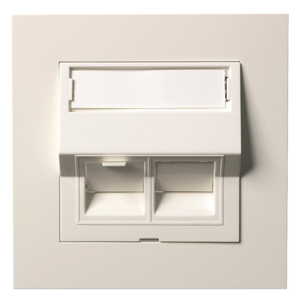 Elko EKO05558 Modulaarinen pistorasia 1xRJ45, STP C6A Valkoinen