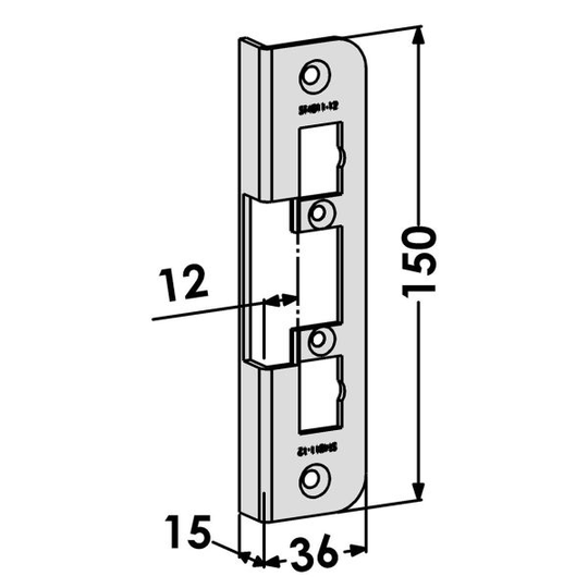STEP ST4011-12 Tolppa malliin STEP 90 Release 12 mm, 150 mm