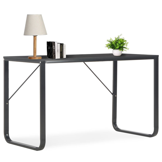 vidaXL Tietokonepöytä musta 120x60x73 cm