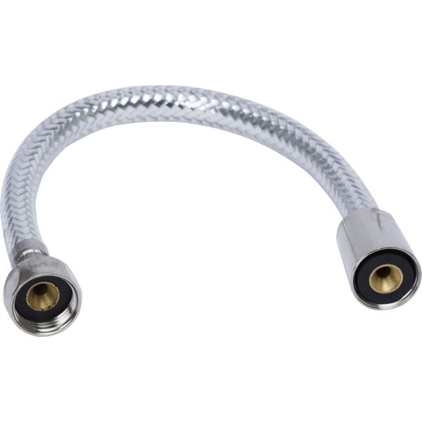 Gelia 3006200002 Liitäntäletku suora, kromattu R15x300