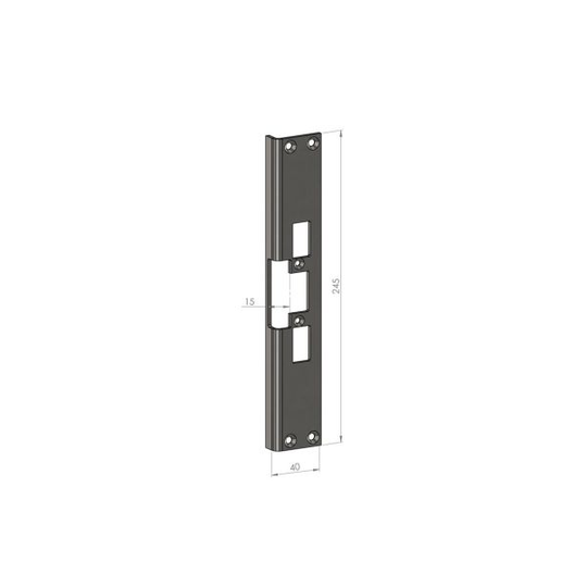 SAFETRON SA-30/15 Asennustolppa vasen/oikea, kulma 15 mm