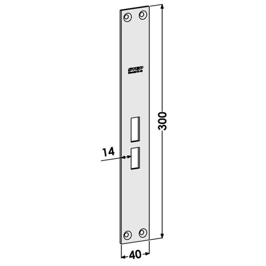 STEP ST801 Päätelevy Suora, oikea/vasen
