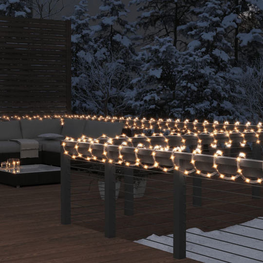 vidaXL Valokaapeli 240 LED-valoa lämmin valkoinen 10 m PVC