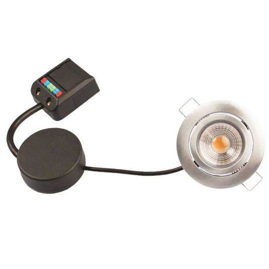 Scan Products Claudia Minidownlight-valaisin 2700 K, 4,5 W Harjattu alumiini
