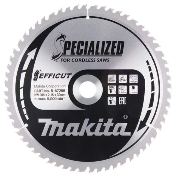 Makita B-67256 Sahanterä 305 mm, 60 hammasta