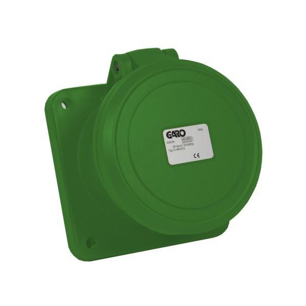 Garo UI 463-2 S Paneelin ulostulo IP44, 5-napainen, 63A Vihreä, 2 h