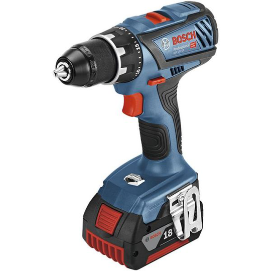 Bosch GSR 18V-28 Ruuvinväännin sis. 5,0 Ah:n akut ja laturin