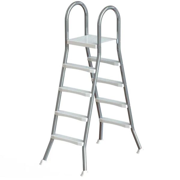 Swim & Fun Comfort Allastikkaat AISI 304 -teräs 5 x 5 askelmaa, 135 cm