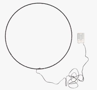 Circle led-koriste musta
