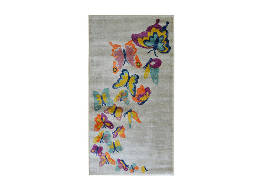 Lasten matto Butterfly Multi 80x150 cm