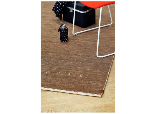 Narma käsinkudottu villamatto Tornio ruskea 160x230 cm