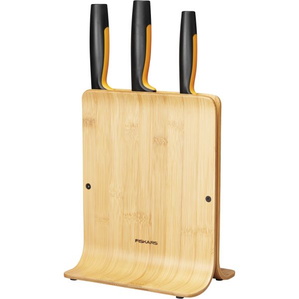 Fiskars Functional Form Veitsiteline bambua 3 veitsellä
