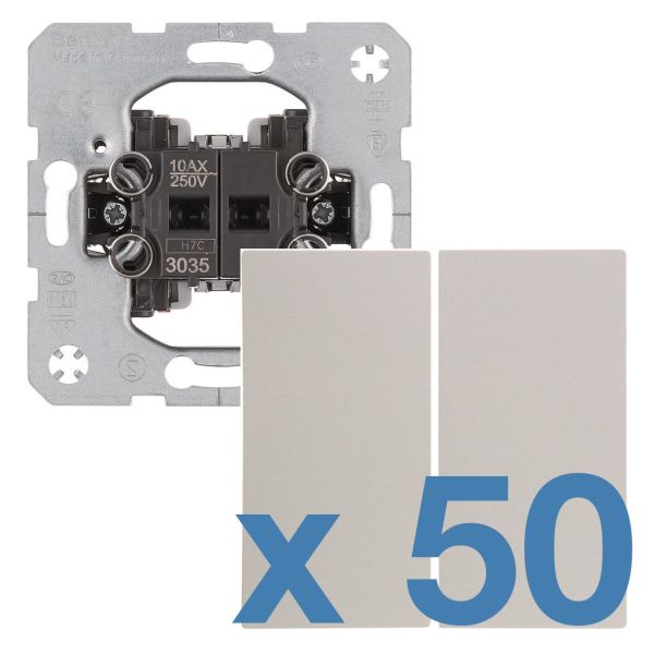 Hager 6801303509 Kytkin 50 kpl Kruunu, ilman kehystä